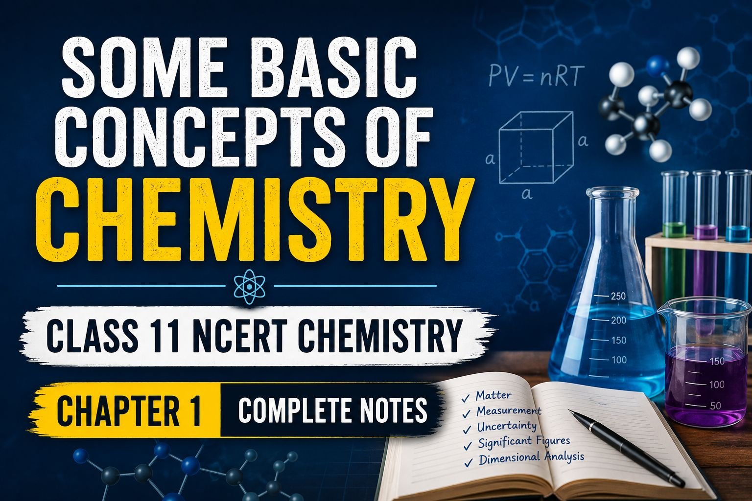 Class 11 NCERT Chemistry — Chapter 1 Complete Notes