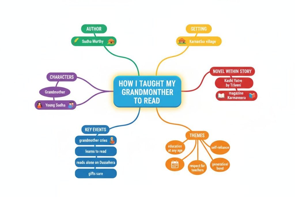How I Taught My Grandmother to Read mind map