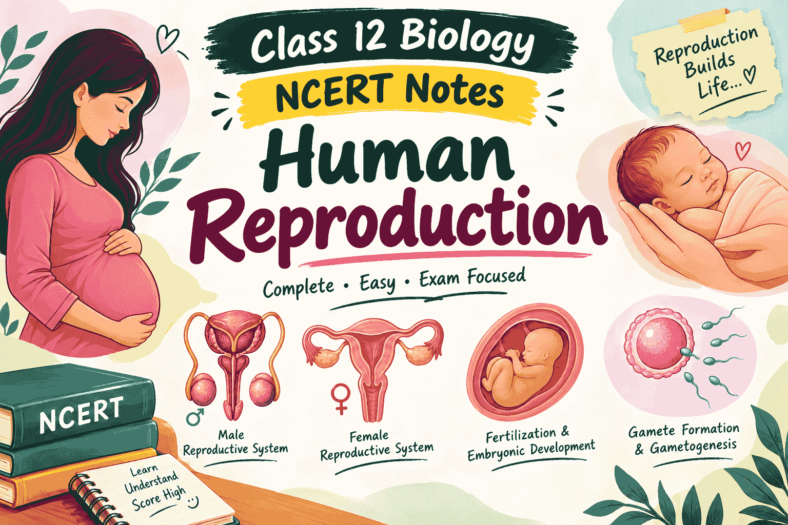Human Reproduction Class 12 Biology NCERT Notes